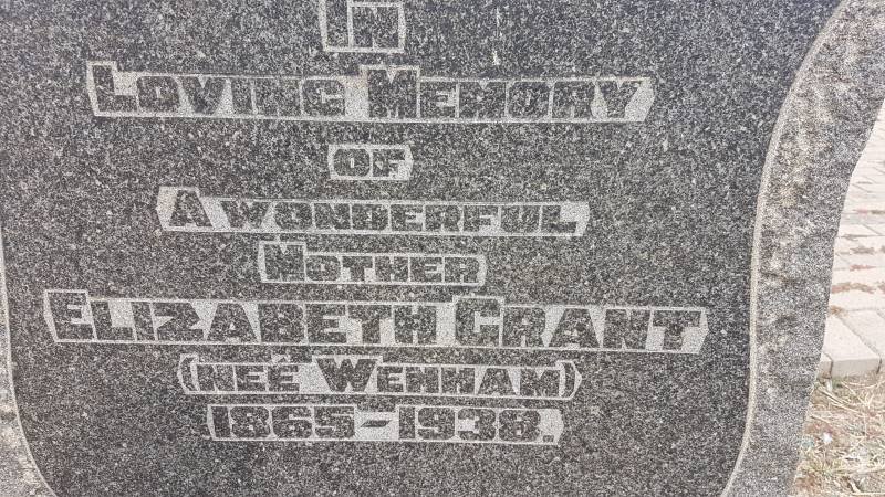 GRANT Elizabeth nee WENMAN 1865-1938