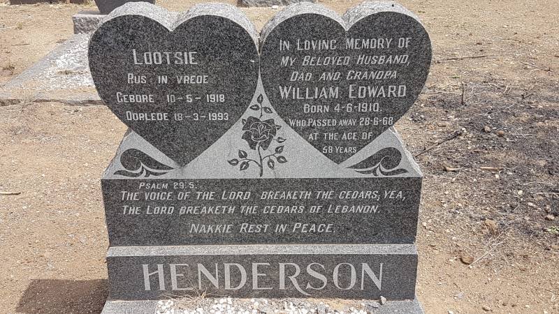 HENDERSON William Edward 1910-1968 &amp; Lootsie 1918-1993