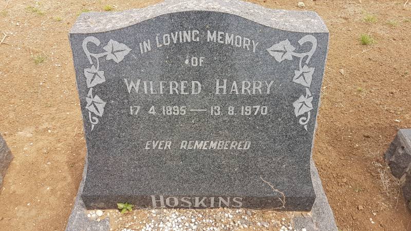 HOSKINS Wilfred Harry 1895-1970
