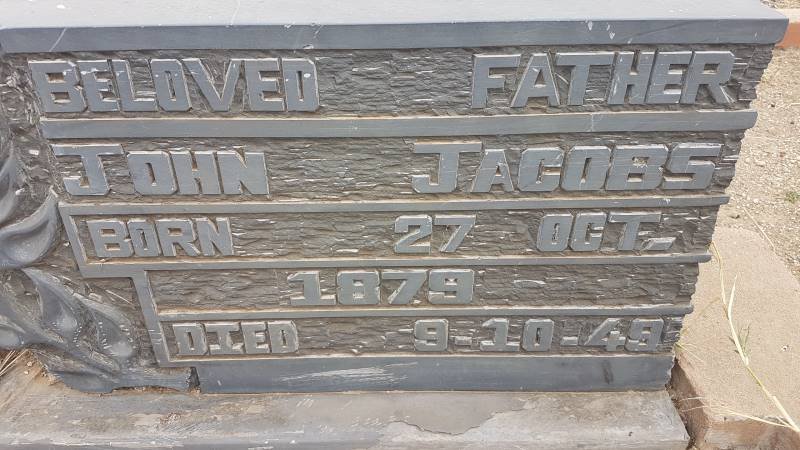 JACOBS John 1879-1949