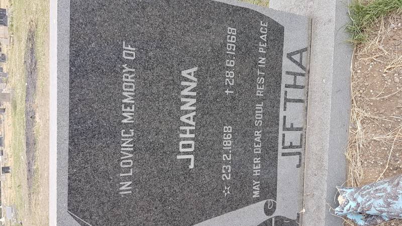 JEFTHA Johanna 1868-1968