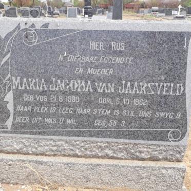 JAARSVELD Maria Jacoba, van 1880-1962