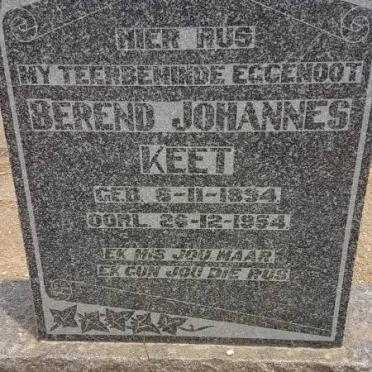 KEET Berend Johannes 1894-1954