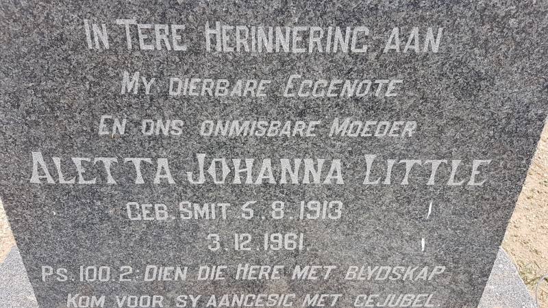 LITTLE Aletta Johanna nee SMIT 1913-1961