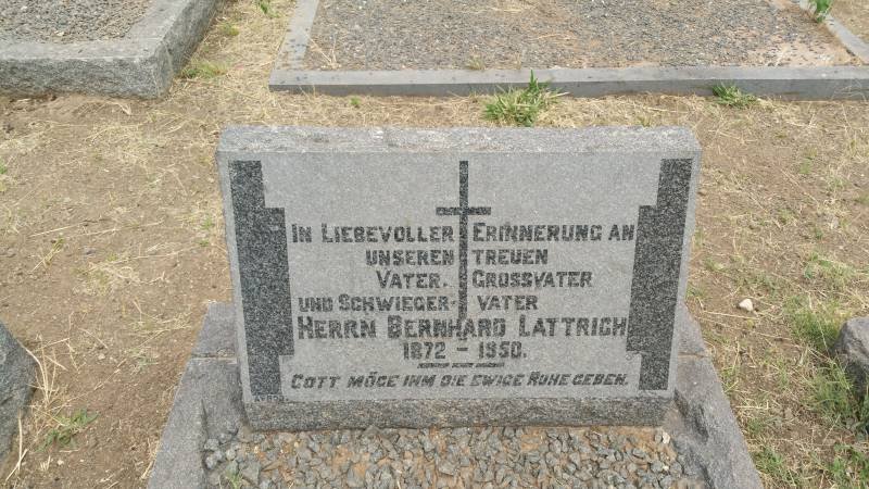 LATTRICH Herrn Bernhard 1872-1950