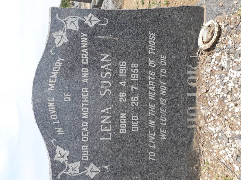 LOK Lena Susan, ho 1916-1958