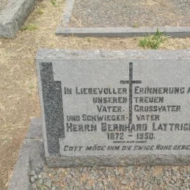 LATTRICH Herrn Bernhard 1872-1950