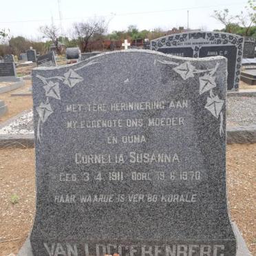 LOGGERENBERG Cornelia Susanna, van 1911-1970