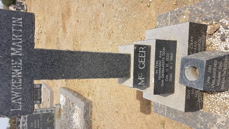 McGEER Lawrence Martin 1933-1962