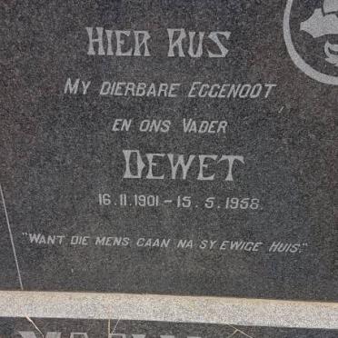 MOOLMAN Dewet 1901-1958