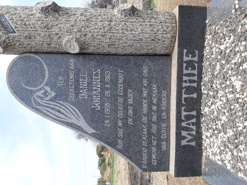 MATTHEE Daniel Johannes 1905-1963