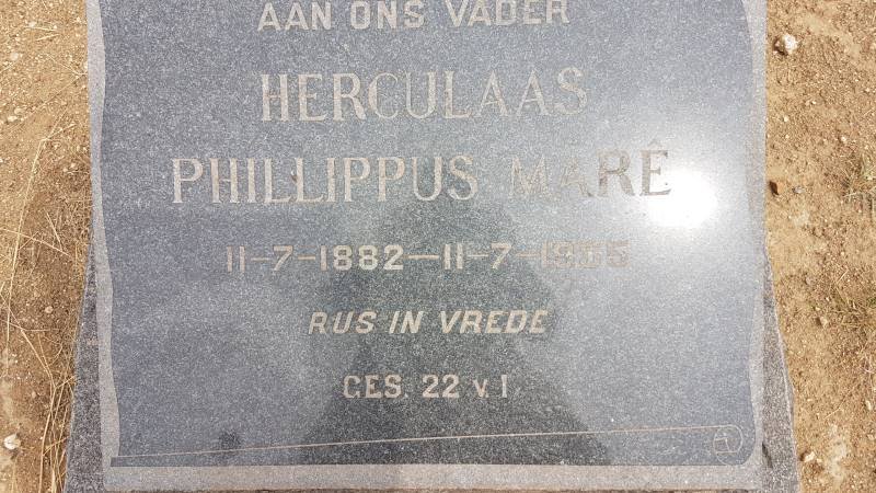 MARE Herculaas Phillippus 1882-1955