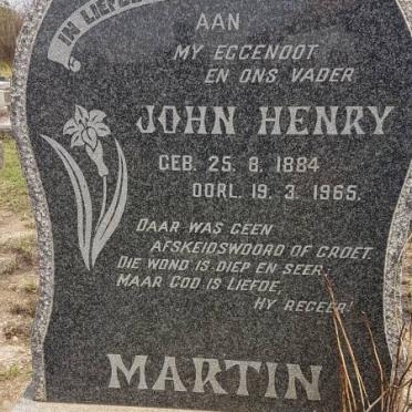 MARTIN John Henry 1884-1965