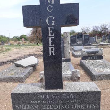 McGEER William Hedding O'Reilly 1905-1964