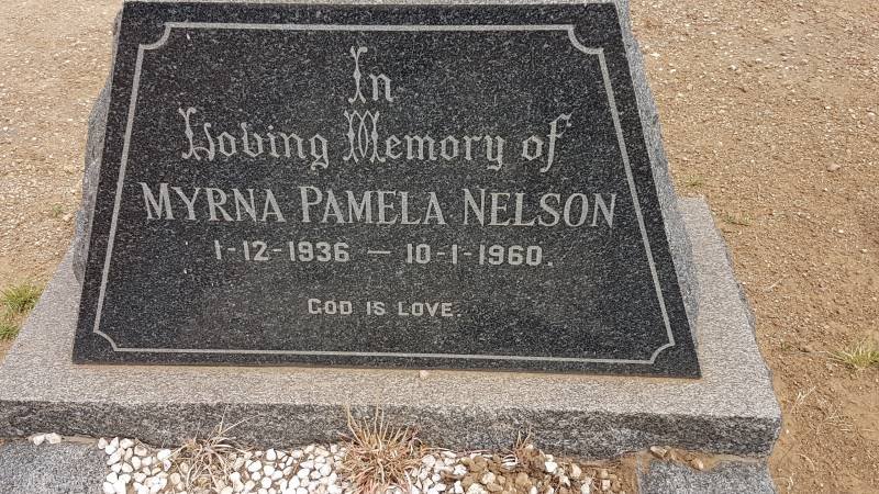 NELSON Myrna Pamela 1936-1960