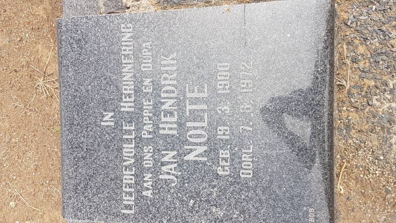NOLTE Jan Hendrik 1900-1972