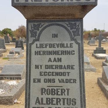 PRETORIUS Robert Albertus 1896-1956