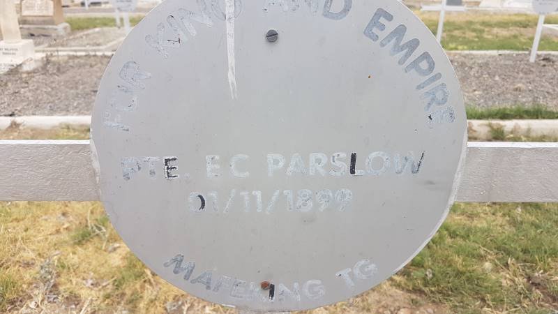 PARSLOW E.C. -1899