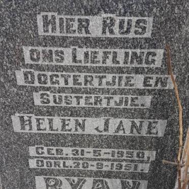 RYAN Helen Jane 1950-1951