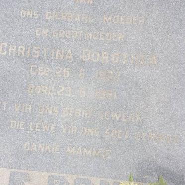ROUX Christina Dorothea, le 1907-19?1