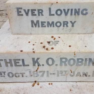 ROBINSON Ethel K.O. 1871-1909