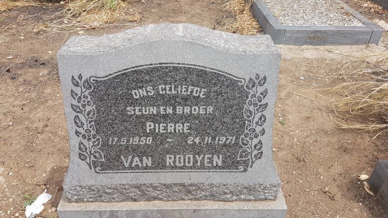 ROOYEN Pierre, van 1950-1971