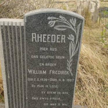 RHEEDER William Fredirek 1936-1957