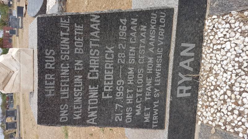 RYAN Antonie Christiaan Frederick 1959-1964