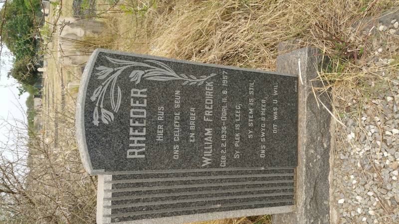 RHEEDER William Fredirek 1936-1957