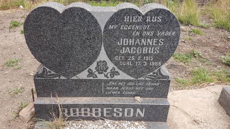 ROBBESON Johannes Jacobus 1915-1966