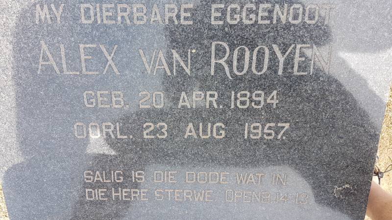 ROOYEN Alex, van 1894-1957