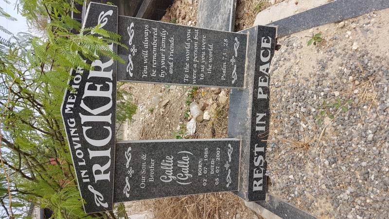 RICKERT Gallie 1985-2007