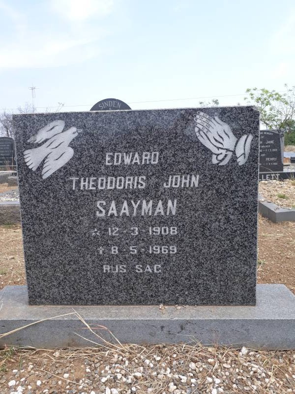 SAAYMAN Theodoris John 1908-1969