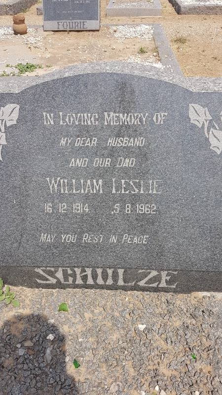 SCHULZE William Leslie 1914-1962