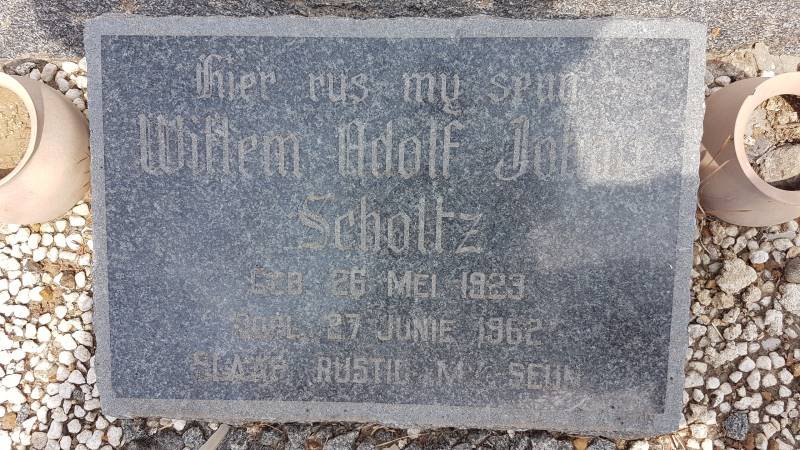 SCHOLTZ Willem Adolf Johan 1923-1962