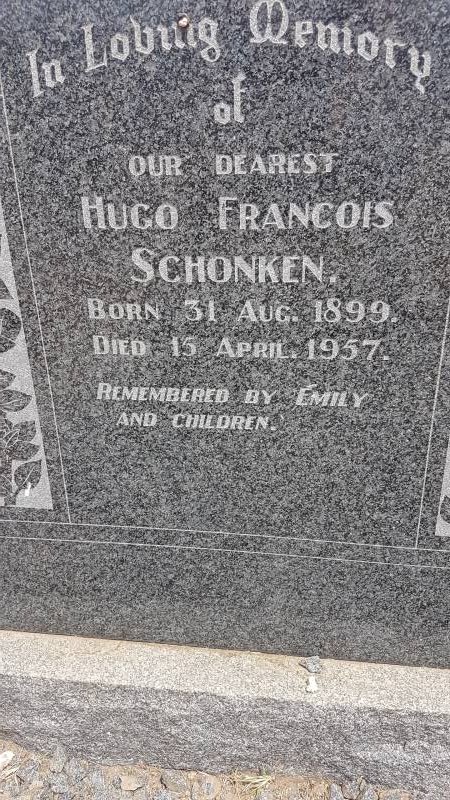 SCHONKEN Hugo Francois 1899-1957