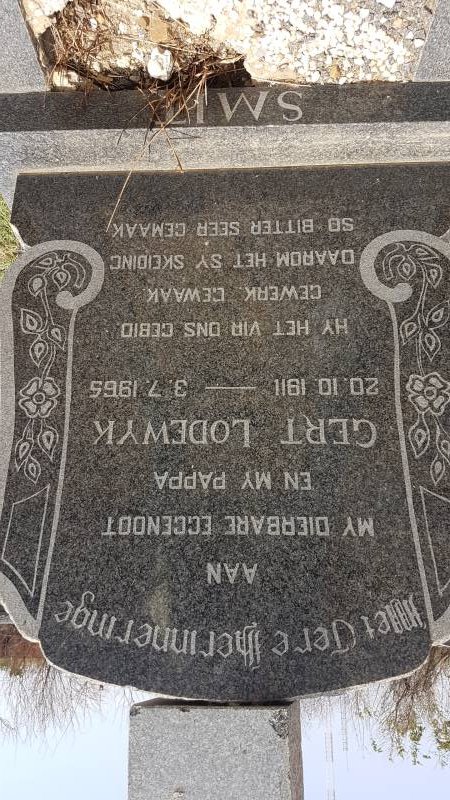 SMIT Gert Lodewyk 1911-1965