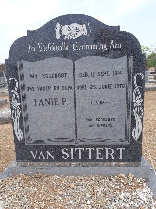 SITTERT Fanie P., van 1914-1970