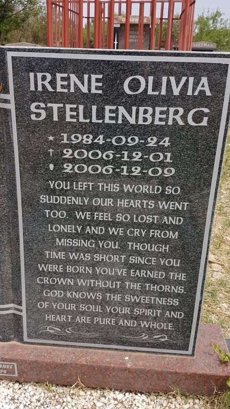 STELLENBERG Irene Olivia 1984-2006