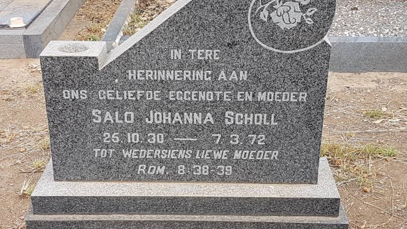 SCHOLL Salo Johanna 1930-1972