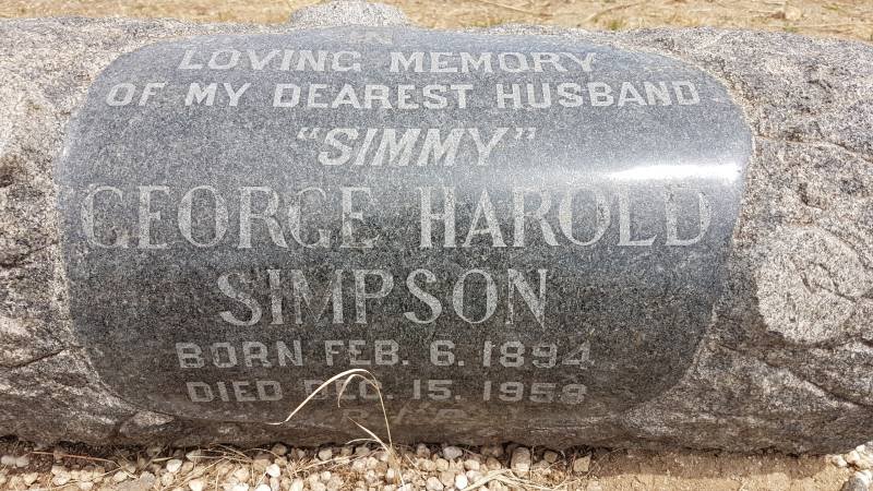 SIMPSON George Harold 1894-1958
