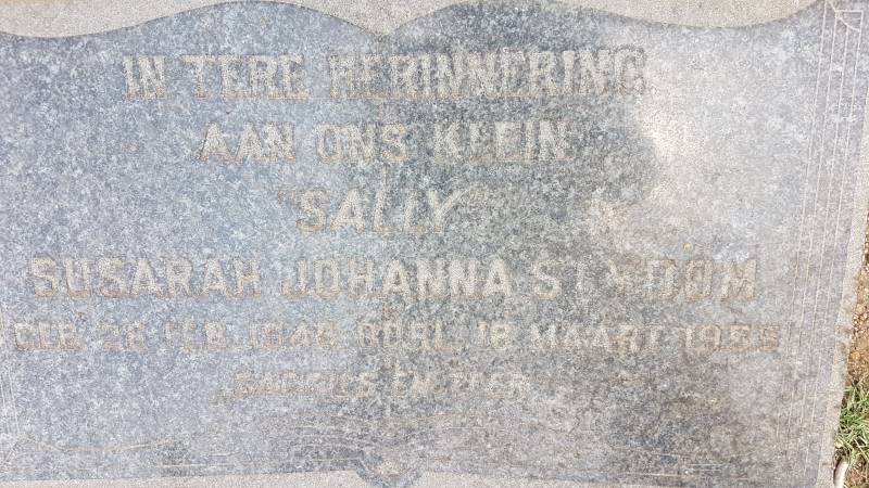 STRYDOM Susarah Johanna 1948-1955