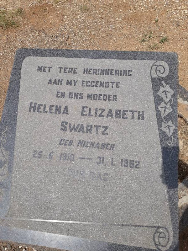 SWARTZ Helena Elizabeth nee NIENABER 1910-1962