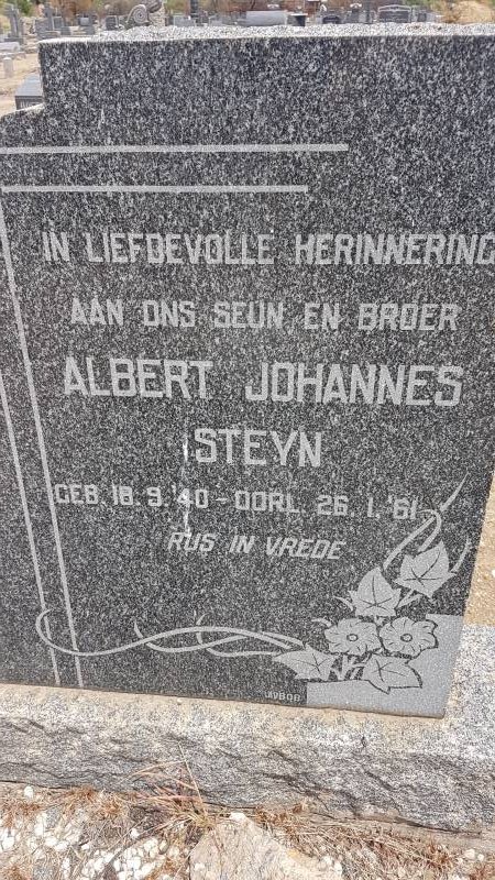 STEYN Albert Johannes 1940-1961