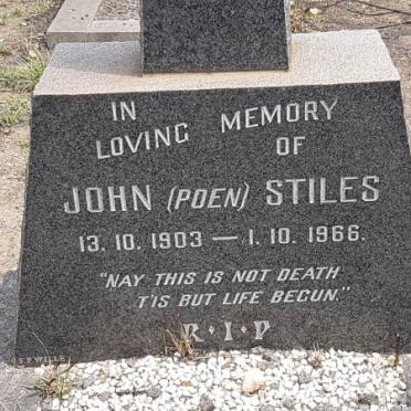 STILES John 1903-1966