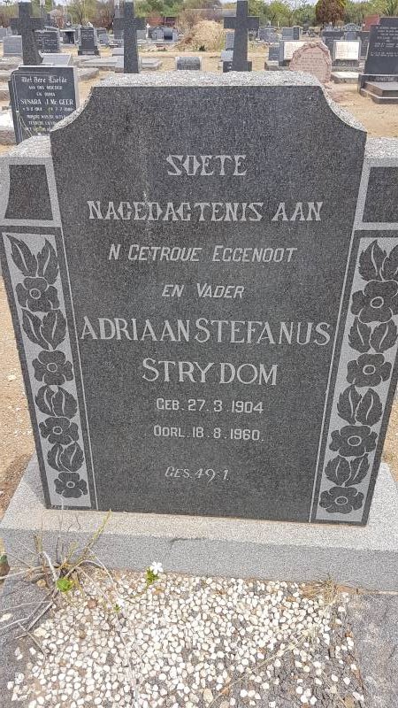 STRYDOM Adriaan Stefanus 1904-1960