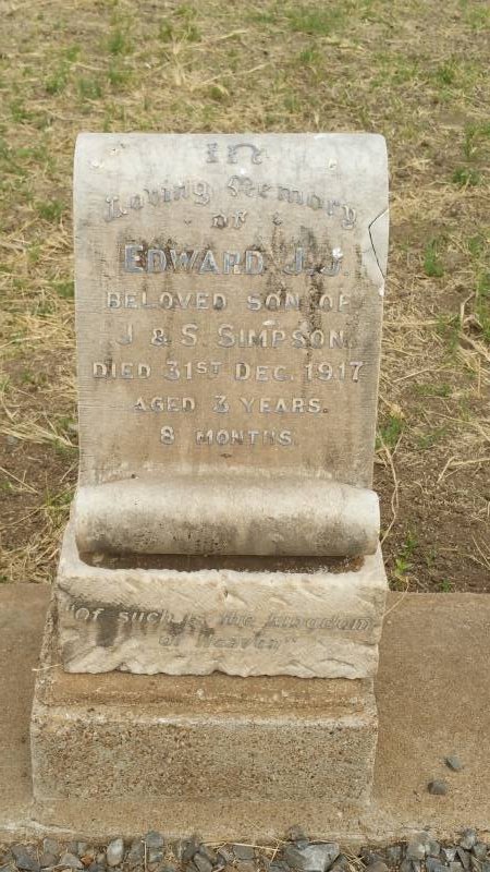 SIMPSON Edward J.J. -1917