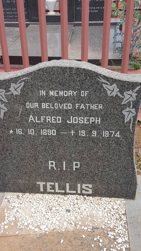 TELLIS Alfred Joseph 1890-1974