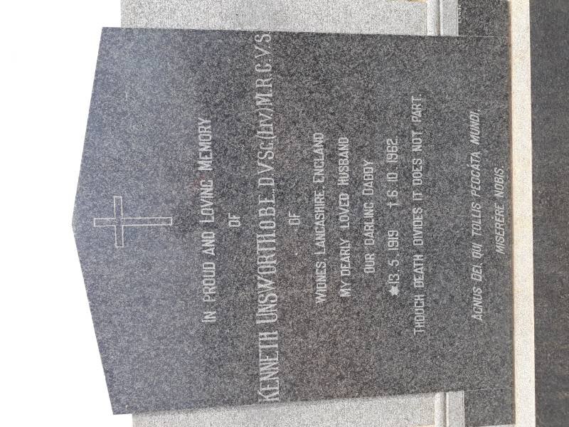 UNSWORTH Kenneth 1919-1962