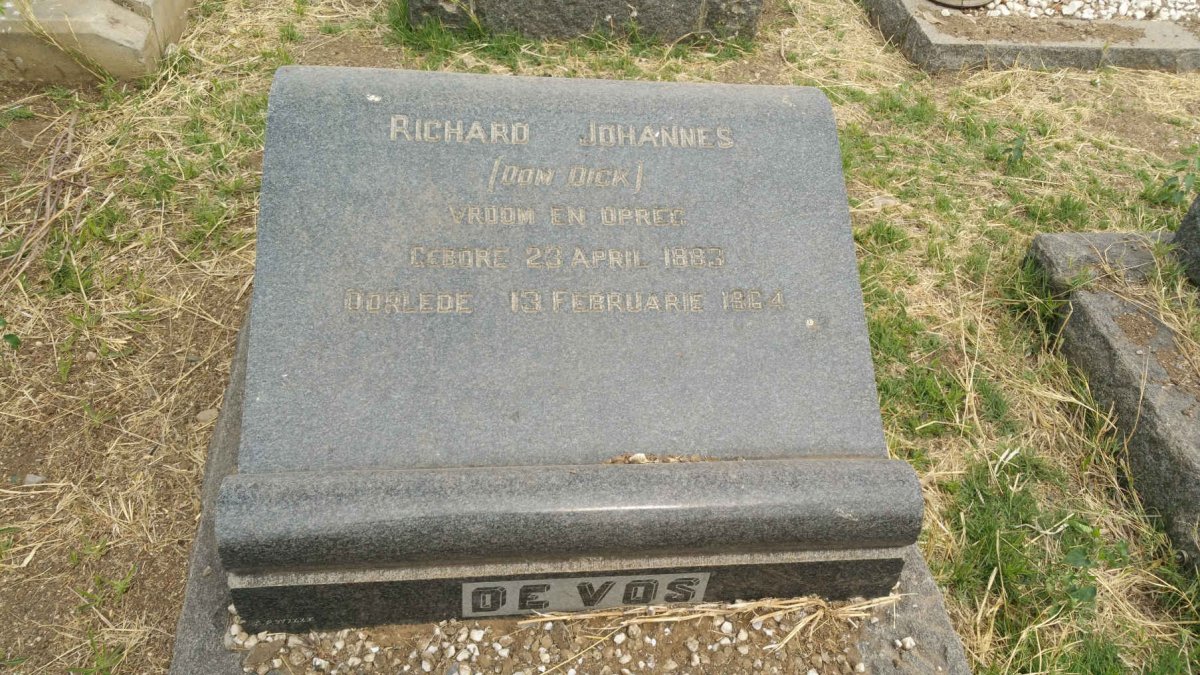 VOS Richard Johannes, de 1883-1964